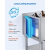 image:imageVEVOR Commercial Ice Bin19 Inch Stainless Steel Ice Chest with Sliding Lid and Bottle Holders Cooler Cart Cocktail Unit for Bar Restaurant Pub NSF Certified36 x 19 x 35