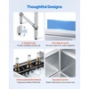 image:imageVEVOR Commercial Ice Bin19 Inch Stainless Steel Ice Chest with Sliding Lid and Bottle Holders Cooler Cart Cocktail Unit for Bar Restaurant Pub NSF Certified18 x 19 x 33