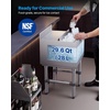 image:imageVEVOR Commercial Ice Bin19 Inch Stainless Steel Ice Chest with Sliding Lid and Bottle Holders Cooler Cart Cocktail Unit for Bar Restaurant Pub NSF Certified12 x 19 x 33