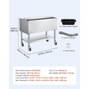 image:imageVEVOR Commercial Ice Bin19 Inch Stainless Steel Ice Chest with Sliding Lid and Bottle Holders Cooler Cart Cocktail Unit for Bar Restaurant Pub NSF Certified36 x 19 x 35
