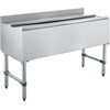 image:imageVEVOR Commercial Ice Bin19 Inch Stainless Steel Ice Chest with Sliding Lid and Bottle Holders Cooler Cart Cocktail Unit for Bar Restaurant Pub NSF Certified48 x 19 x 33