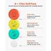 image:imageVEVOR Disc Golf Set 8 Pack Disc Golf Starter Set Beginners Flying Discs for FullBody Strength Training with Putter MidRange Driverfor Outdoor Backyard Lawn Beach and Park61 Pcs