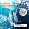 image:imageVEVOR Fluke Style Anchor KitHotDipped Galvanized Steel Fluke Anchor with 79 Chain13 lbs