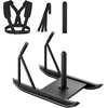 image:imageVEVOR Football Sleds and Chutes Weight Sled Football Training Pull Push Running Sled Fitness Workout Sled Push Gym Equipment Adjustable Height Handle Compatible 12 in Weight PlatesPush PullBK