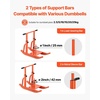 image:imageVEVOR Football Sleds and Chutes Weight Sled Football Training Pull Push Running Sled Fitness Workout Sled Push Gym Equipment Adjustable Height Handle Compatible 12 in Weight PlatesTHandle Orange