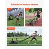 image:imageVEVOR Football Sleds and Chutes Weight Sled Football Training Pull Push Running Sled Fitness Workout Sled Push Gym Equipment Adjustable Height Handle Compatible 12 in Weight PlatesPush PullBK