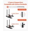 image:imageVEVOR Football Sleds and Chutes Weight Sled Football Training Pull Push Running Sled Fitness Workout Sled Push Gym Equipment Adjustable Height Handle Compatible 12 in Weight PlatesMulti HandleBK