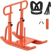 image:imageVEVOR Football Sleds and Chutes Weight Sled Football Training Pull Push Running Sled Fitness Workout Sled Push Gym Equipment Adjustable Height Handle Compatible 12 in Weight PlatesFullRange Handle