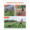 image:imageVEVOR Football Sleds and Chutes Weight Sled Football Training Pull Push Running Sled Fitness Workout Sled Push Gym Equipment Adjustable Height Handle Compatible 12 in Weight Plates360 Rotation