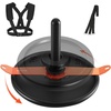 image:imageVEVOR Football Sleds and Chutes Weight Sled Football Training Pull Push Running Sled Fitness Workout Sled Push Gym Equipment Adjustable Height Handle Compatible 12 in Weight Plates360 Rotation