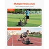 image:imageVEVOR Football Sleds and Chutes Weight Sled Football Training Pull Push Running Sled Fitness Workout Sled Push Gym Equipment Adjustable Height Handle Compatible 12 in Weight PlatesPush PullBK