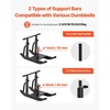 image:imageVEVOR Football Sleds and Chutes Weight Sled Football Training Pull Push Running Sled Fitness Workout Sled Push Gym Equipment Adjustable Height Handle Compatible 12 in Weight PlatesTHandle Black