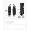 image:imageVEVOR Golf Cart Bag 14 Way Molded Lock Top Divider Organizer Golf Club Bag with FullLength Divider Handles Storage Pockets Shoulder Strap Rain Hood Smooth Zippers for Men amp WomenBlack