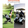 image:imageVEVOR Golf Cart Bag 14 Way Molded Lock Top Divider Organizer Golf Club Bag with FullLength Divider Handles Storage Pockets Shoulder Strap Rain Hood Smooth Zippers for Men amp WomenGray