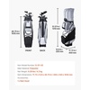 image:imageVEVOR Golf Cart Bag 14 Way Molded Lock Top Divider Organizer Golf Club Bag with FullLength Divider Handles Storage Pockets Shoulder Strap Rain Hood Smooth Zippers for Men amp WomenGray
