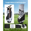 image:imageVEVOR Golf Cart Bag 14 Way Molded Lock Top Divider Organizer Golf Club Bag with FullLength Divider Handles Storage Pockets Shoulder Strap Rain Hood Smooth Zippers for Men amp WomenGray