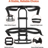 image:imageVEVOR Golf Cart Bag Holder Compatible with Yamaha EZGO Club Car Rear Seat Grab Bar Most Golf Carts SpaceSaving Carbon Steel Bag Holder Bracket NoDrilling Installation Black
