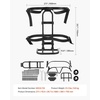 image:imageVEVOR Golf Cart Bag Holder Compatible with Yamaha EZGO Club Car Rear Seat Grab Bar Most Golf Carts SpaceSaving Carbon Steel Bag Holder Bracket NoDrilling Installation Black