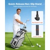 image:imageVEVOR Golf Cart Bag Top Divider Organizer Upgrated Golf Club Bag with Shoulder Straps Support Legs Rain Hood Storage Pockets Lightweight Polyester for Men amp WomenGray
