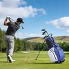 image:imageVEVOR Golf Cart Bag Top Divider Organizer Upgrated Golf Club Bag with Shoulder Straps Support Legs Rain Hood Storage Pockets Lightweight Polyester for Men amp WomenBlue