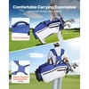 image:imageVEVOR Golf Cart Bag Top Divider Organizer Upgrated Golf Club Bag with Shoulder Straps Support Legs Rain Hood Storage Pockets Lightweight Polyester for Men amp WomenBlue