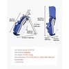 image:imageVEVOR Golf Cart Bag Top Divider Organizer Upgrated Golf Club Bag with Shoulder Straps Support Legs Rain Hood Storage Pockets Lightweight Polyester for Men amp WomenBlue