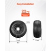 image:imageVEVOR Golf Cart Wheels 12 20x1012 Black Aluminum Alloy Golf Cart Tires and Wheels Combo Set of 4 Fit Club Car EZGO Yamaha 4 Ply Rubber 4Lug Lawn Mower Tires amp Rims 800 lbs Load AllTerrain18x858