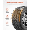 image:imageVEVOR Golf Cart Wheels 12 20x1012 Black Aluminum Alloy Golf Cart Tires and Wheels Combo Set of 4 Fit Club Car EZGO Yamaha 4 Ply Rubber 4Lug Lawn Mower Tires amp Rims 800 lbs Load AllTerrain20x1012