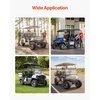 image:imageVEVOR Golf Cart Wheels 12 20x1012 Black Aluminum Alloy Golf Cart Tires and Wheels Combo Set of 4 Fit Club Car EZGO Yamaha 4 Ply Rubber 4Lug Lawn Mower Tires amp Rims 800 lbs Load AllTerrain2055010