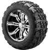 image:imageVEVOR Golf Cart Wheels 12 20x1012 Black Aluminum Alloy Golf Cart Tires and Wheels Combo Set of 4 Fit Club Car EZGO Yamaha 4 Ply Rubber 4Lug Lawn Mower Tires amp Rims 800 lbs Load AllTerrain20x1012