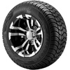 image:imageVEVOR Golf Cart Wheels 12 20x1012 Black Aluminum Alloy Golf Cart Tires and Wheels Combo Set of 4 Fit Club Car EZGO Yamaha 4 Ply Rubber 4Lug Lawn Mower Tires amp Rims 800 lbs Load AllTerrain2055010