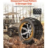 image:imageVEVOR Golf Cart Wheels 12 20x1012 Black Aluminum Alloy Golf Cart Tires and Wheels Combo Set of 4 Fit Club Car EZGO Yamaha 4 Ply Rubber 4Lug Lawn Mower Tires amp Rims 800 lbs Load AllTerrain20x1012