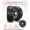 image:imageVEVOR Golf Cart Wheels 12 20x1012 Black Aluminum Alloy Golf Cart Tires and Wheels Combo Set of 4 Fit Club Car EZGO Yamaha 4 Ply Rubber 4Lug Lawn Mower Tires amp Rims 800 lbs Load AllTerrain18x858