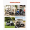 image:imageVEVOR Golf Cart Wheels 12 20x1012 Black Aluminum Alloy Golf Cart Tires and Wheels Combo Set of 4 Fit Club Car EZGO Yamaha 4 Ply Rubber 4Lug Lawn Mower Tires amp Rims 800 lbs Load AllTerrain20x1012