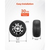 image:imageVEVOR Golf Cart Wheels 12 20x1012 Black Aluminum Alloy Golf Cart Tires and Wheels Combo Set of 4 Fit Club Car EZGO Yamaha 4 Ply Rubber 4Lug Lawn Mower Tires amp Rims 800 lbs Load AllTerrain2055010