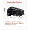 image:imageVEVOR Inflatable Nightclub 164 x 131 x 125 ft Inflatable Party Tent with 680W Blower amp Sandbag Ventilated Blow up Night Club with 2 Windows Air Cube House for Event Birthday Wedding PartyBlack