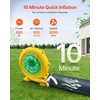 image:imageVEVOR Inflatable Nightclub 164 x 131 x 125 ft Inflatable Party Tent with 680W Blower amp Sandbag Ventilated Blow up Night Club with 2 Windows Air Cube House for Event Birthday Wedding PartyBlack