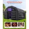 image:imageVEVOR Inflatable Nightclub 164 x 131 x 125 ft Inflatable Party Tent with 680W Blower amp Sandbag Ventilated Blow up Night Club with 2 Windows Air Cube House for Event Birthday Wedding PartyBlack