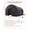 image:imageVEVOR Inflatable Nightclub 164 x 131 x 125 ft Inflatable Party Tent with 680W Blower amp Sandbag Ventilated Blow up Night Club with 2 Windows Air Cube House for Event Birthday Wedding PartyBlack