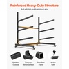 image:imageVEVOR Kayak Storage Rack for 4 Kayaks Holds 220 lbs Heavy Duty Freestanding Stand for Indoor Outdoor Garage Shed Dock Storage Rack Stand Holder for Canoe Small Boat SUP Surfboard amp PaddleboardStand3 KayaksBlack