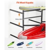 image:imageVEVOR Kayak Storage Rack for 4 Kayaks Holds 220 lbs Heavy Duty Freestanding Stand for Indoor Outdoor Garage Shed Dock Storage Rack Stand Holder for Canoe Small Boat SUP Surfboard amp PaddleboardStand6 KayaksBlack