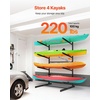 image:imageVEVOR Kayak Storage Rack for 4 Kayaks Holds 220 lbs Heavy Duty Freestanding Stand for Indoor Outdoor Garage Shed Dock Storage Rack Stand Holder for Canoe Small Boat SUP Surfboard amp PaddleboardStand4 KayaksBlack