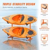 image:imageVEVOR Kayak Storage Rack for 4 Kayaks Holds 220 lbs Heavy Duty Freestanding Stand for Indoor Outdoor Garage Shed Dock Storage Rack Stand Holder for Canoe Small Boat SUP Surfboard amp PaddleboardFreestanding2 KayaksOrangeUpdated