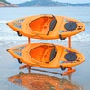 image:imageVEVOR Kayak Storage Rack for 4 Kayaks Holds 220 lbs Heavy Duty Freestanding Stand for Indoor Outdoor Garage Shed Dock Storage Rack Stand Holder for Canoe Small Boat SUP Surfboard amp PaddleboardFreestanding2 KayaksOrangeUpdated