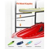 image:imageVEVOR Kayak Storage Rack for 4 Kayaks Holds 220 lbs Heavy Duty Freestanding Stand for Indoor Outdoor Garage Shed Dock Storage Rack Stand Holder for Canoe Small Boat SUP Surfboard amp PaddleboardStand4 KayaksBlack