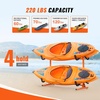 image:imageVEVOR Kayak Storage Rack for 4 Kayaks Holds 220 lbs Heavy Duty Freestanding Stand for Indoor Outdoor Garage Shed Dock Storage Rack Stand Holder for Canoe Small Boat SUP Surfboard amp PaddleboardFreestanding4 KayaksOrangeUpdated