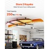 image:imageVEVOR Kayak Storage Rack for 4 Kayaks Holds 220 lbs Heavy Duty Freestanding Stand for Indoor Outdoor Garage Shed Dock Storage Rack Stand Holder for Canoe Small Boat SUP Surfboard amp PaddleboardCeiling  Black