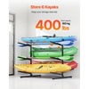 image:imageVEVOR Kayak Storage Rack for 4 Kayaks Holds 220 lbs Heavy Duty Freestanding Stand for Indoor Outdoor Garage Shed Dock Storage Rack Stand Holder for Canoe Small Boat SUP Surfboard amp PaddleboardStand6 KayaksBlack