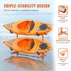 image:imageVEVOR Kayak Storage Rack for 4 Kayaks Holds 220 lbs Heavy Duty Freestanding Stand for Indoor Outdoor Garage Shed Dock Storage Rack Stand Holder for Canoe Small Boat SUP Surfboard amp PaddleboardFreestanding4 KayaksOrangeUpdated
