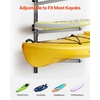 image:imageVEVOR Kayak Storage Rack for 4 Kayaks Holds 220 lbs Heavy Duty Freestanding Stand for Indoor Outdoor Garage Shed Dock Storage Rack Stand Holder for Canoe Small Boat SUP Surfboard amp PaddleboardWall Mount4 KayaksBlack